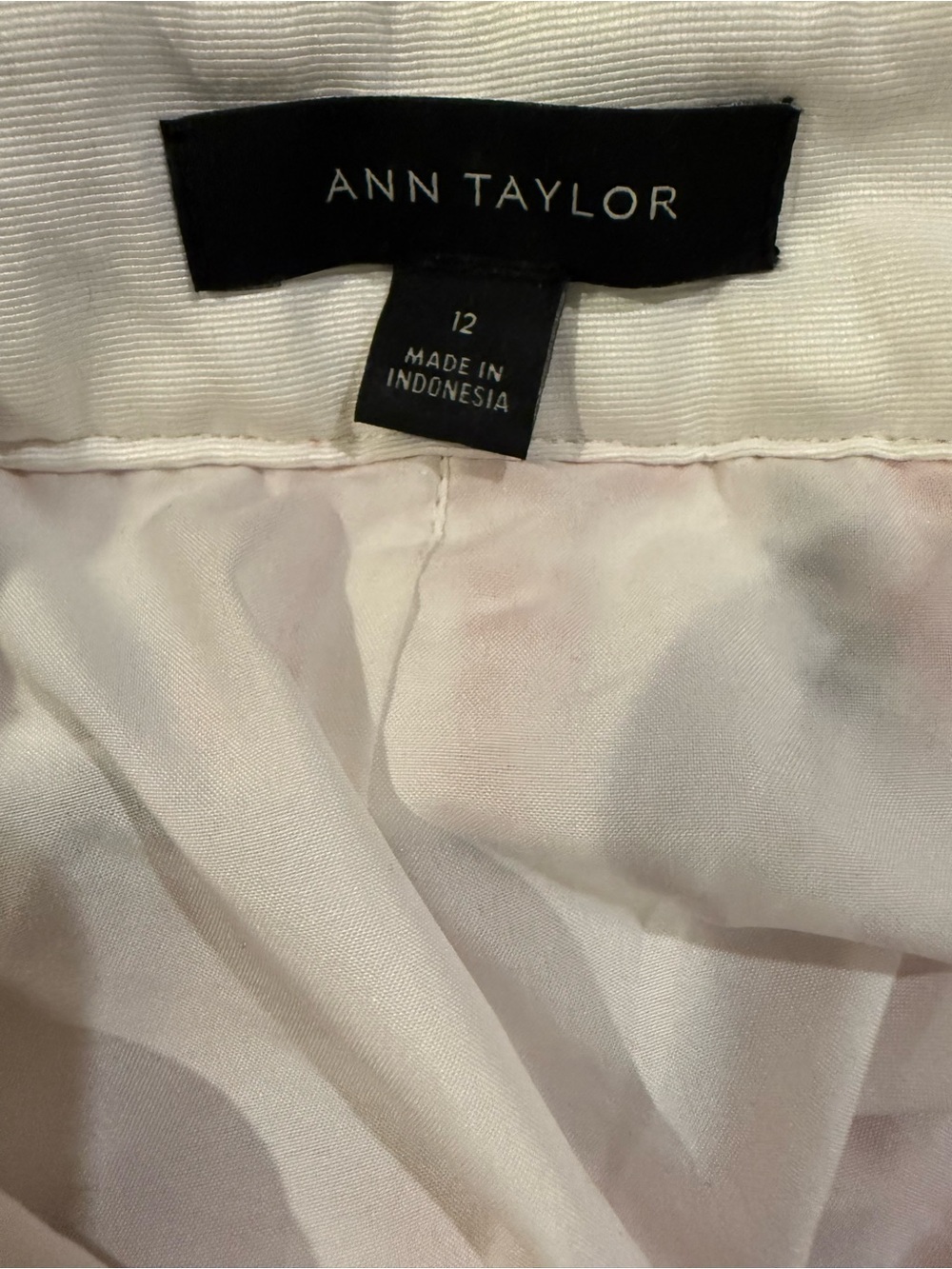 Ann Taylor Red, Black and White Tweed Pencil Skirt - Picture 3 of 9